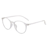 Round Blue Light Brille - Transparent