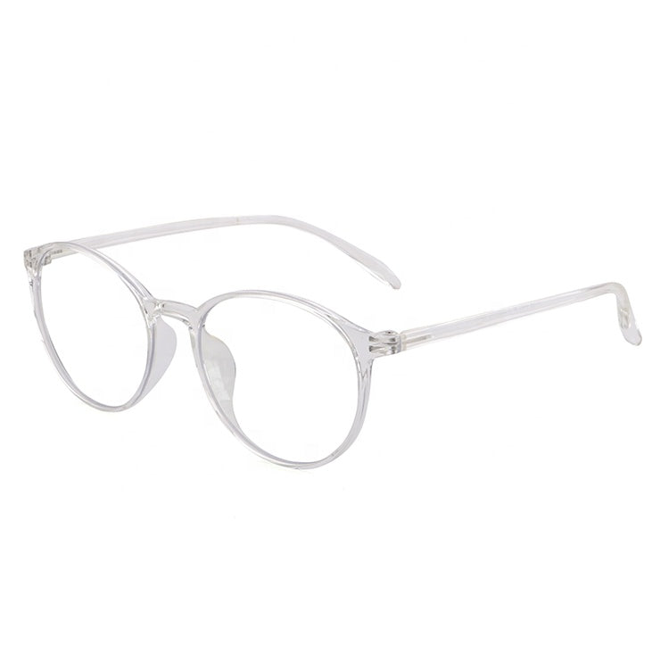 Round Blue Light Brille - Transparent